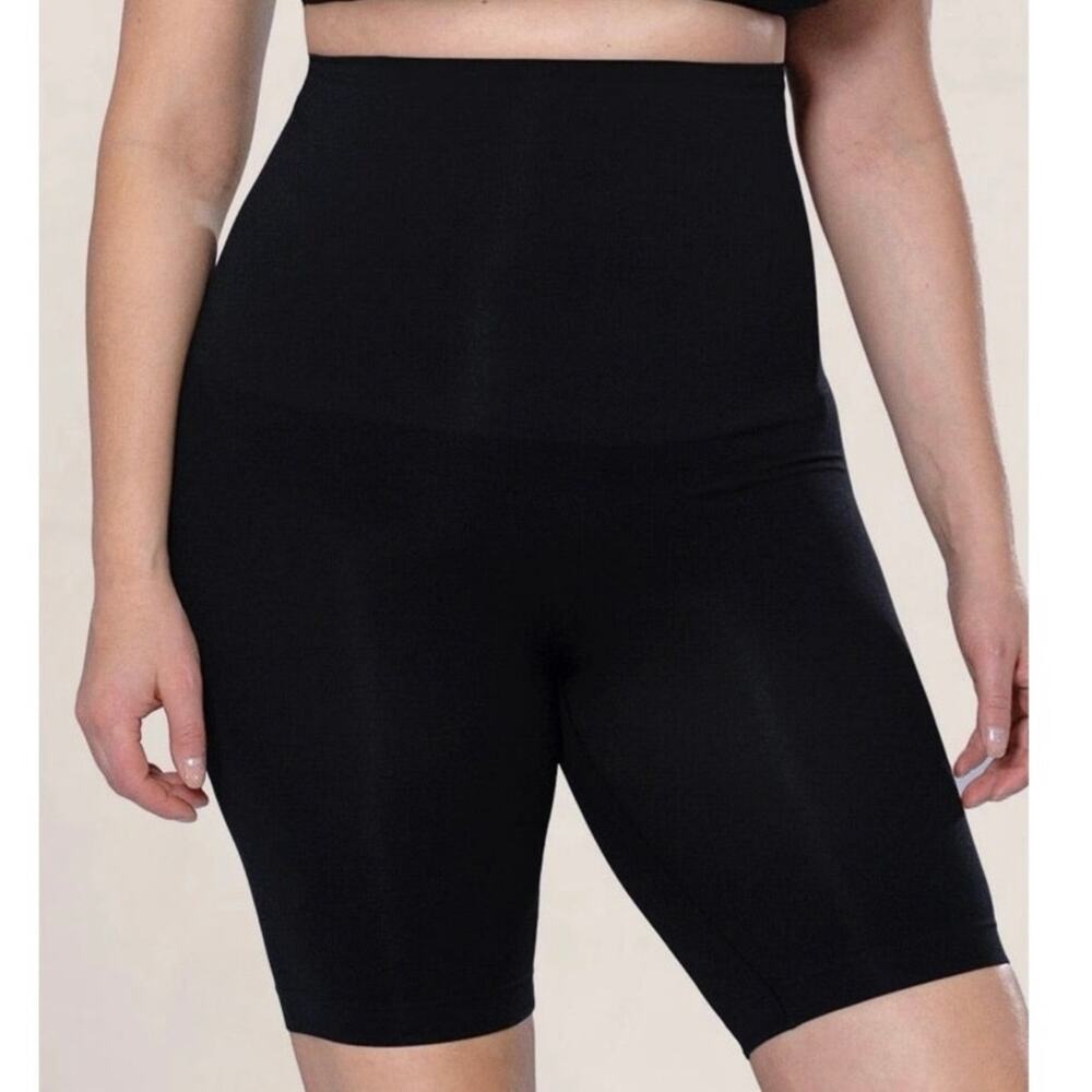 Shapermint Empetua Black XXL High Waisted Shaper Shorts 55033 Shapewear Light